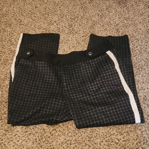 Laundry By Shelli Segal Black and Blue Plaid Pants - Picture 1 of 4